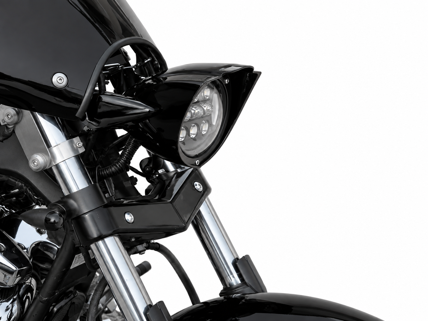 Yamaha Raider xv1900 front headlight bucket for 5.75" 5 3/4" led light kit