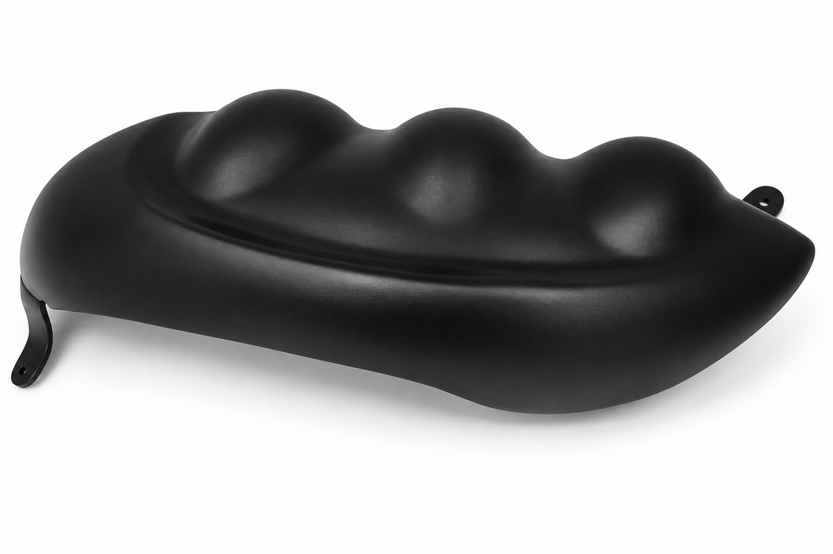 Front view of Triumph Rocket 3 right Bear Claw air scoop
